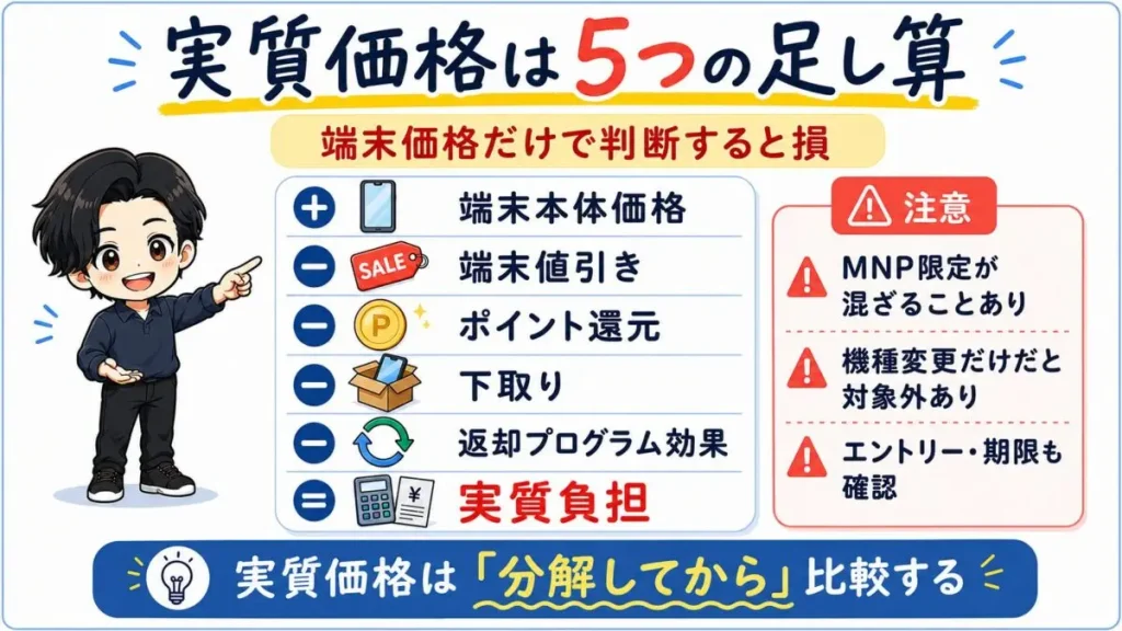 機種変更でよくある損パターン5つ。MNP/新規限定、エントリー忘れ、期限切れ、解約、返却条件を解説