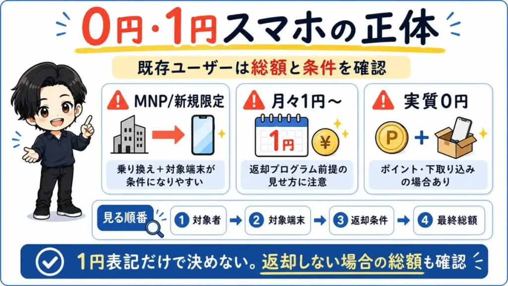 機種変更でよくある損パターン5つ。MNP/新規限定、エントリー忘れ、期限切れ、解約、返却条件を解説