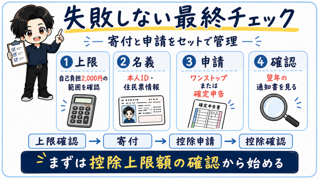 楽天ふるさと納税の上限、名義、控除申請、控除確認をまとめた最終チェック